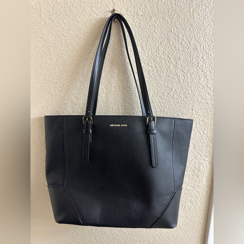 Michael Kors Black Leather Tote